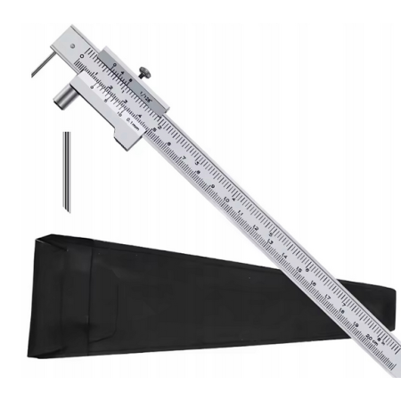 Suwmiarka traserska 0-200 200 mm z rysikiem węglikowym INOX + RYSIK